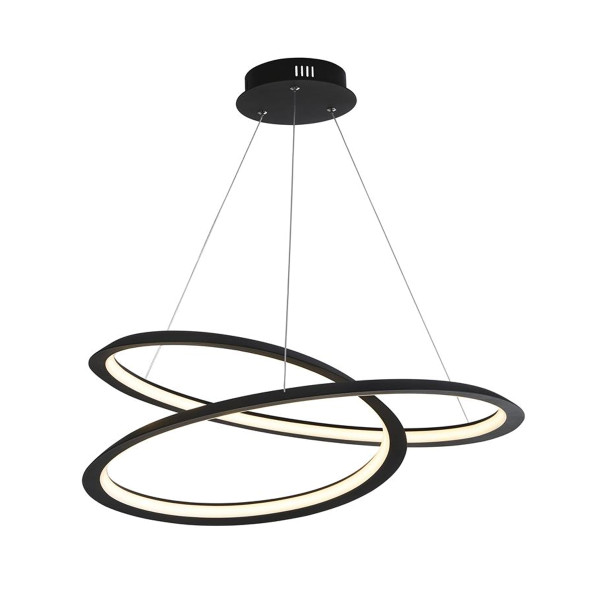 Luxe Karu In hoeveelheid Bodio Spiral | Zwarte LED design hanglamp