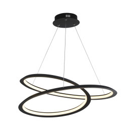 Zwarte LED design hanglamp 
