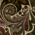 Ice Velvet Paisley Garden Brown 8014